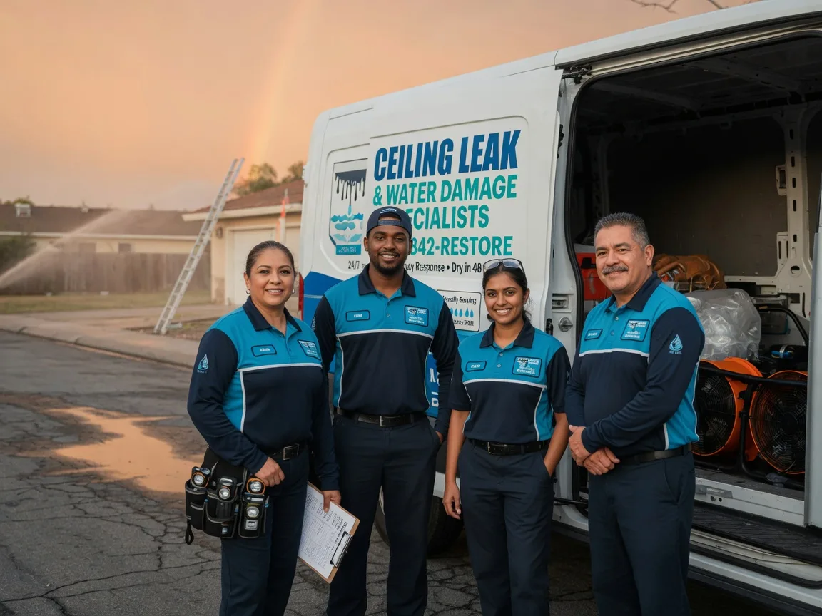 Ceiling Leak Cleanup company in Weimar, TX